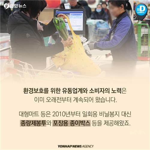 [카드뉴스] 종이박스도 사라지나…"대형마트 갈 때 장바구니 필수" - 5