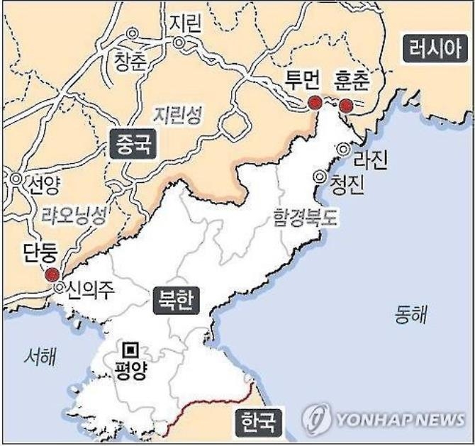 中투먼~北남양 다리 건설 막바지…북측 시설도 건축 중 - 2