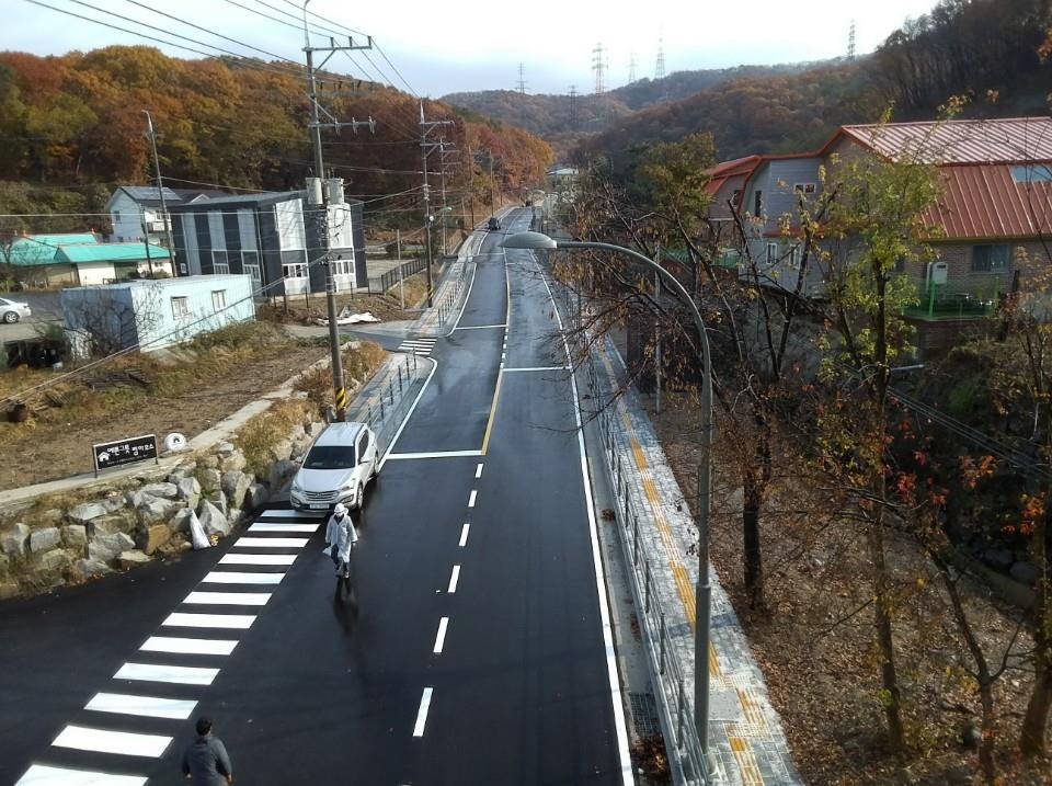 용인 지곡산단 진입로 확장 개통