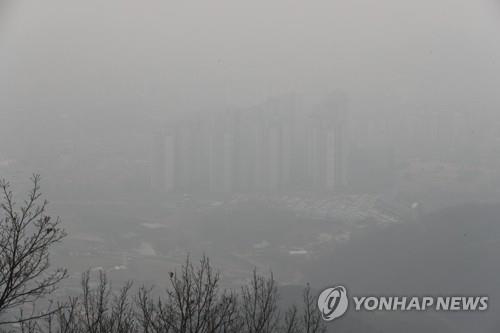 미세먼지에 갇힌 청주