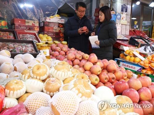 원산지 표시 점검 현장