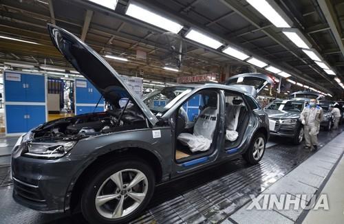 중국 지린성 창춘의 자동차 제조공장