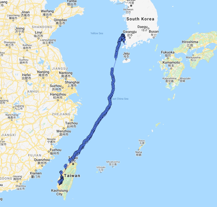 광시 이동경로