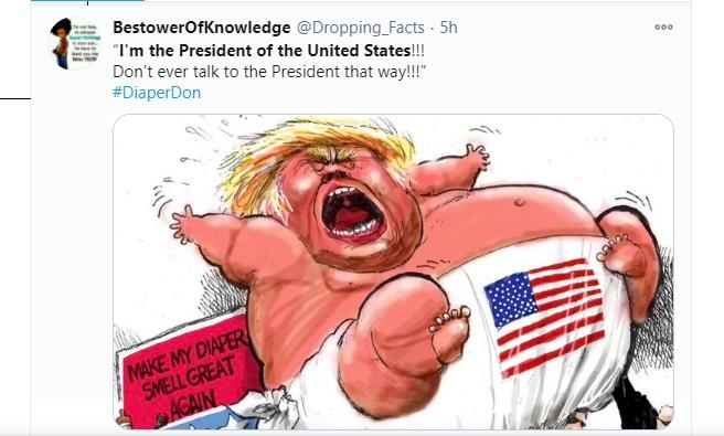 트럼프 대통령을 풍자하는 트윗