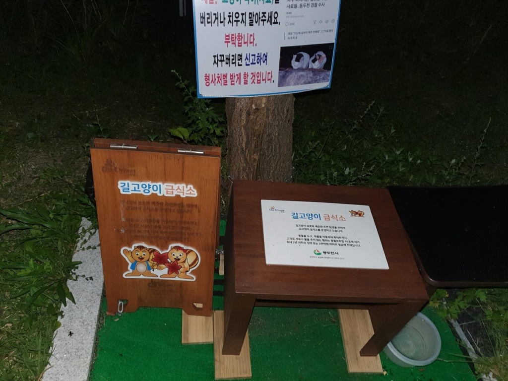'소요산 길고양이 급식소'