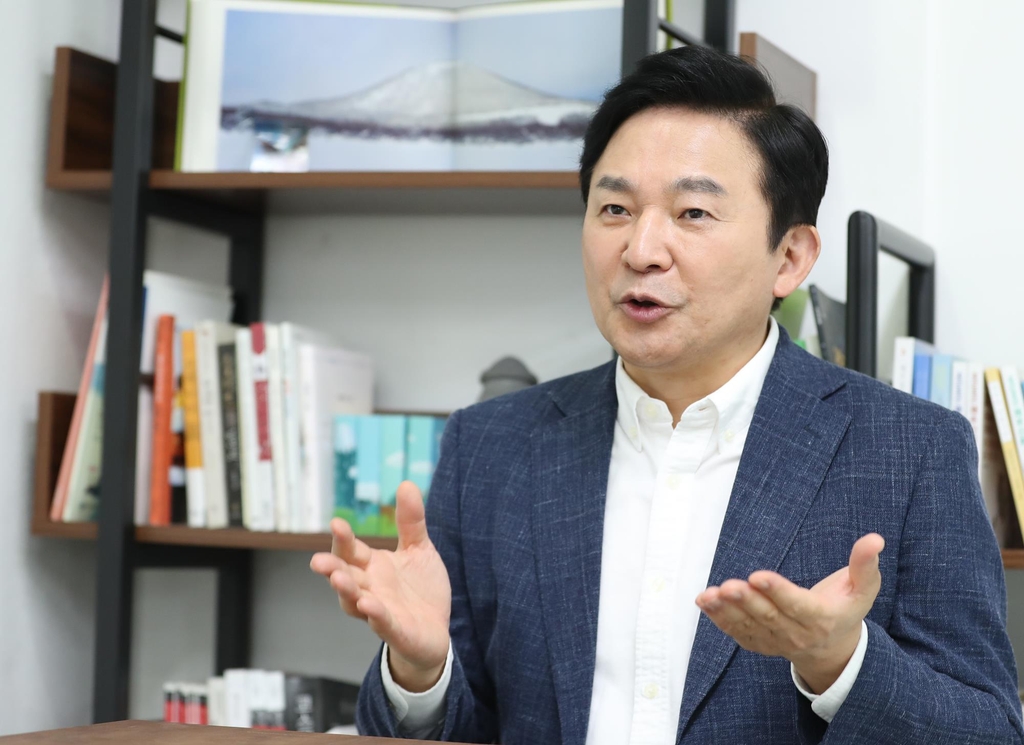 공정과 혁신 강조하는 원희룡 제주도지사