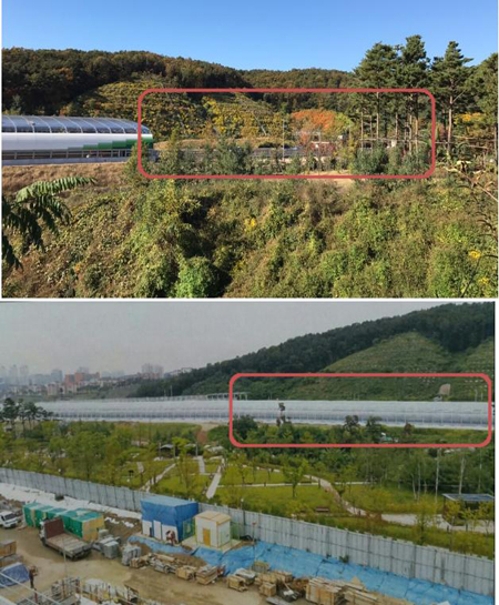 <사진> 민원지역인 수원 광교신도시 B1블록 현장