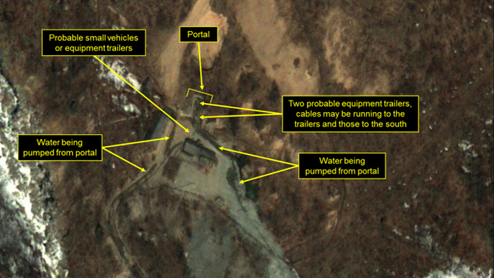 미 38노스 "북한 핵실험장 대규모 인력…핵실험 준비징후"