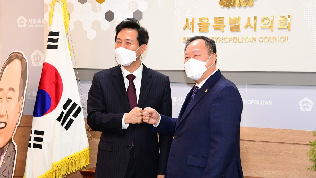 오세훈 "제가 잘 모시겠습니다"…시의회 지지 호소
