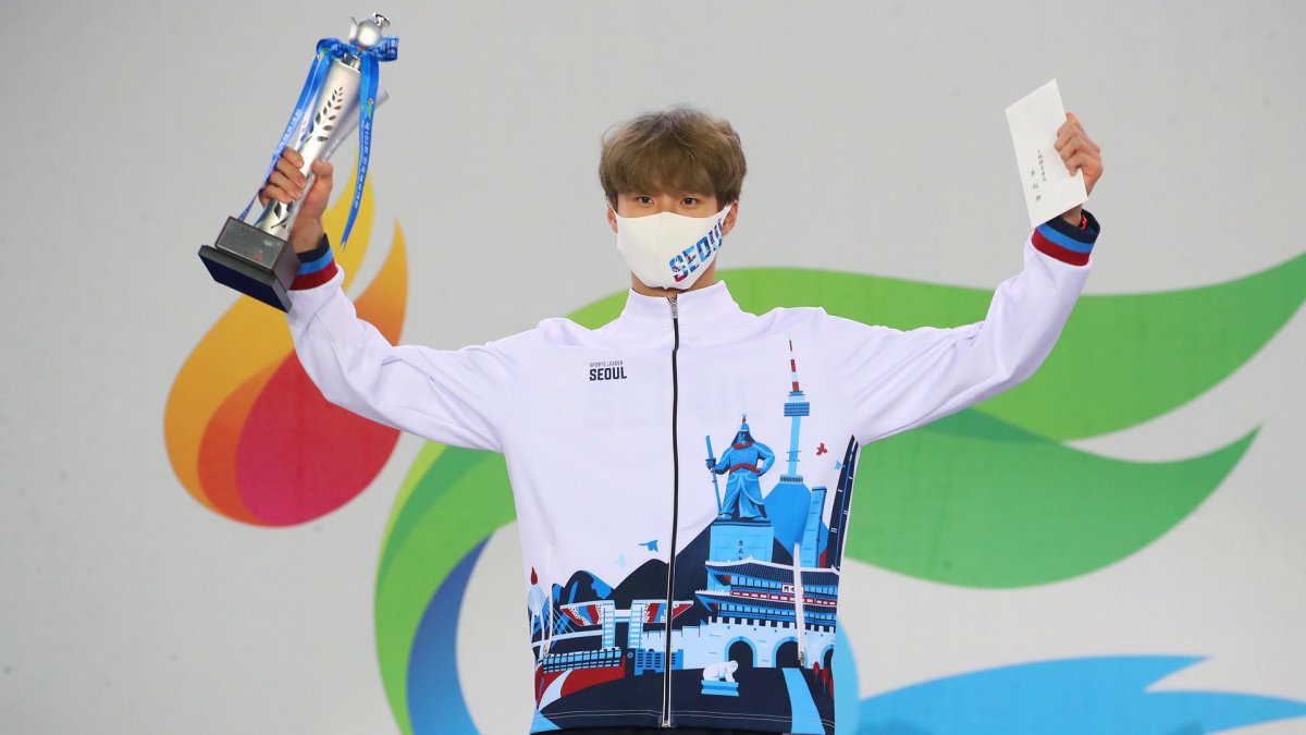수영 5관왕 황선우, 전국체전 MVP
