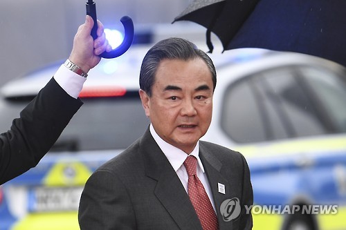 왕이 중국 외교부장(dpa.연합뉴스)