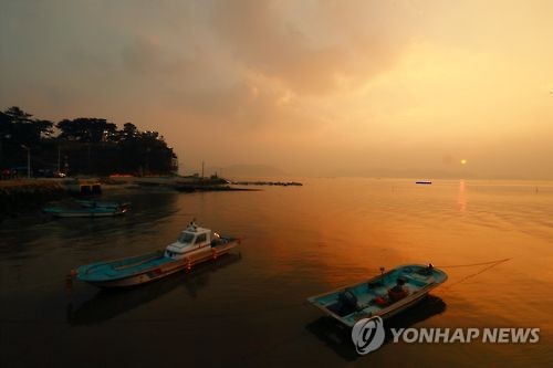 순천만 화포해변 일출