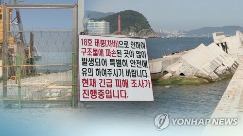 태풍 '차바' 피해 복구는 언제…올해도 불안(CG)
