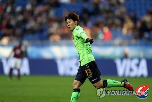 일본 J리그 가시와로 이적을 앞둔 전북의 김보경