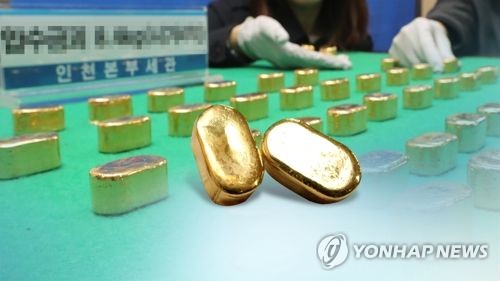금괴. 이 사진은 사건 내용과 관계 없음.