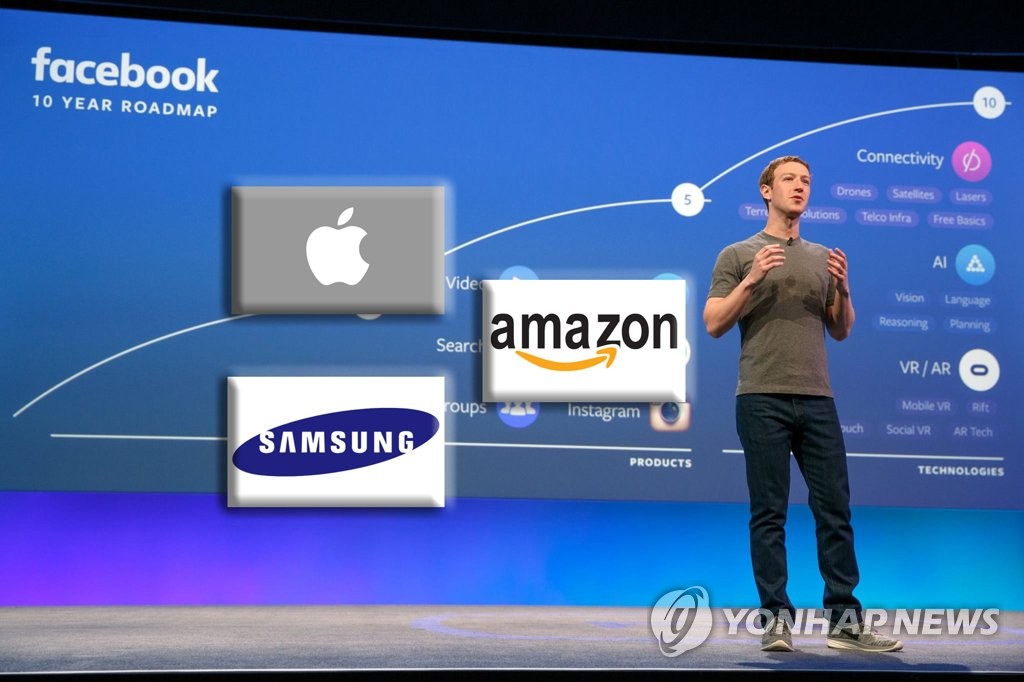 페이스북·애플·삼성·아마존 (CG)