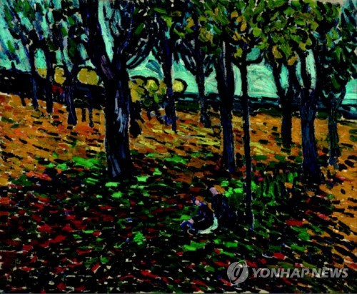 모리스 드 블라맹크, 샤투의 밤나무, 캔버스에 유채, 1905