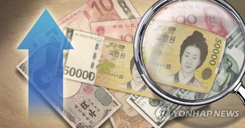 한국 원화, 통화가치 상승 (PG)