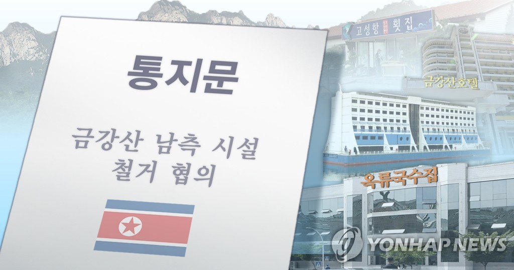 북한 금강산 시설 철거 협의 통지문 (PG)