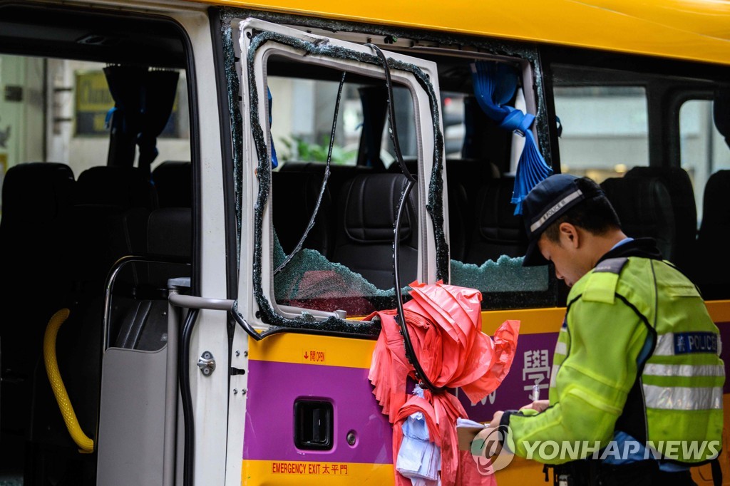 HONG KONG-ACCIDENT-BUS-CRASH