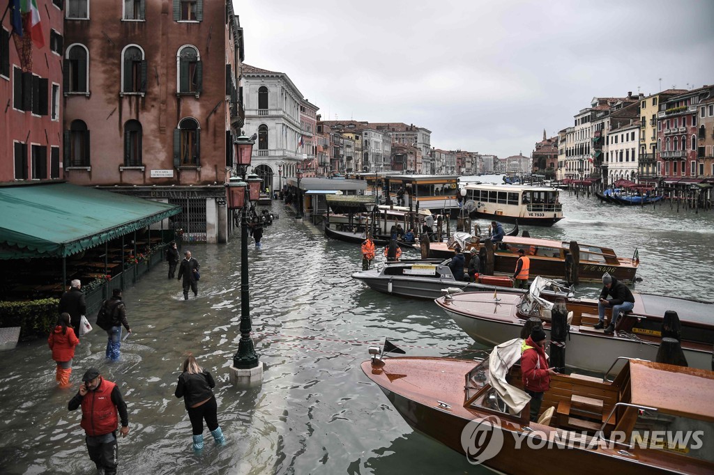 ITALY-WEATHER-FLOODING-ALTA ACQUA-HIGH WATER-VENICE