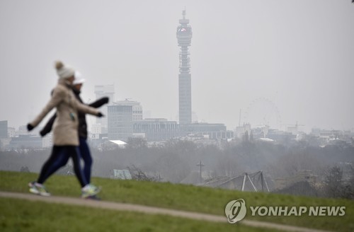 런던의 극심한 대기오염