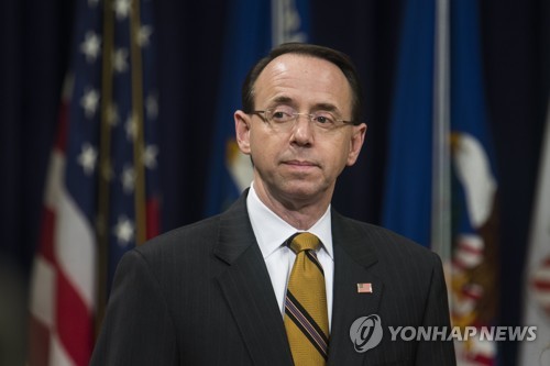 로드 로즌스타인 美 법무부 부장관