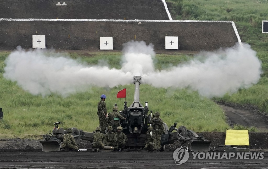 일본 육상자위대 연례훈련 실시