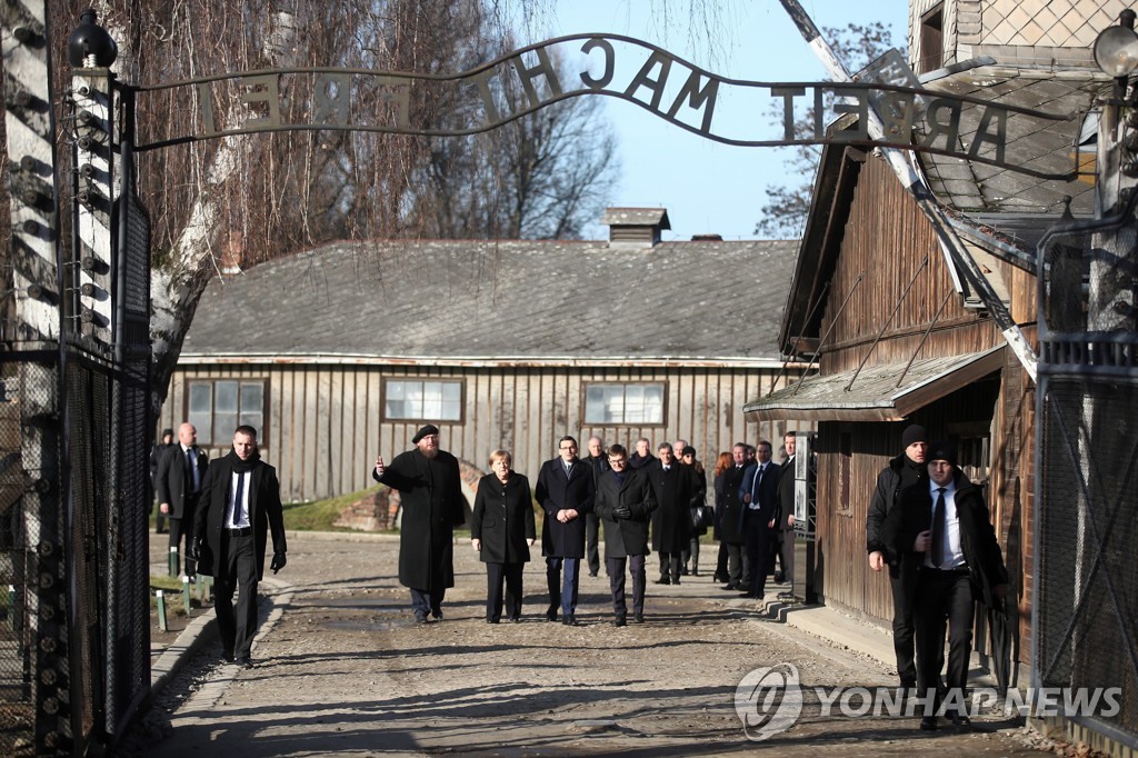 POLAND AUSCHWITZ MERKEL
