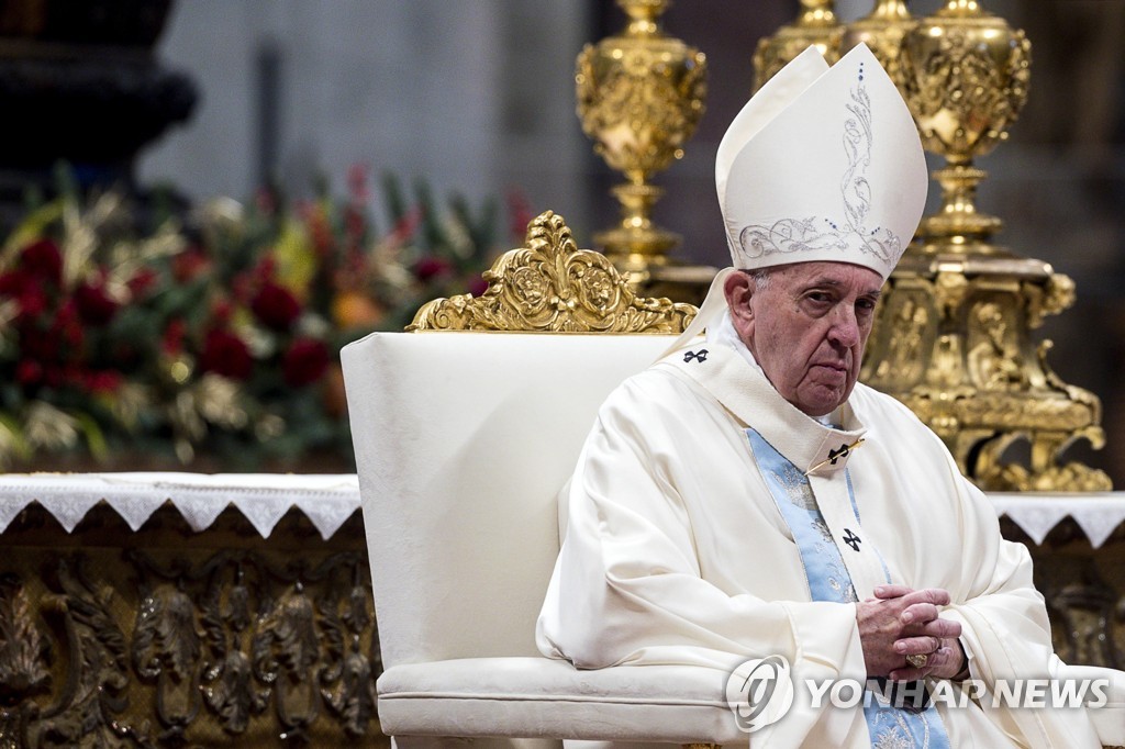 프란치스코 교황, 신년 미사 집전