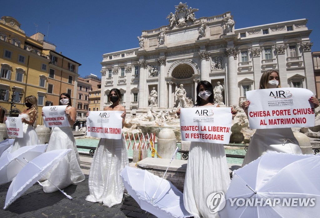 ITALY PROTEST PANDEMIC CORONAVIRUS COVID19