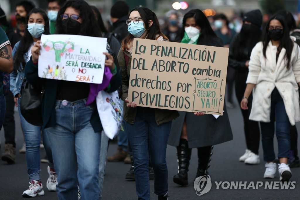 ECUADOR ABORTION PROTEST