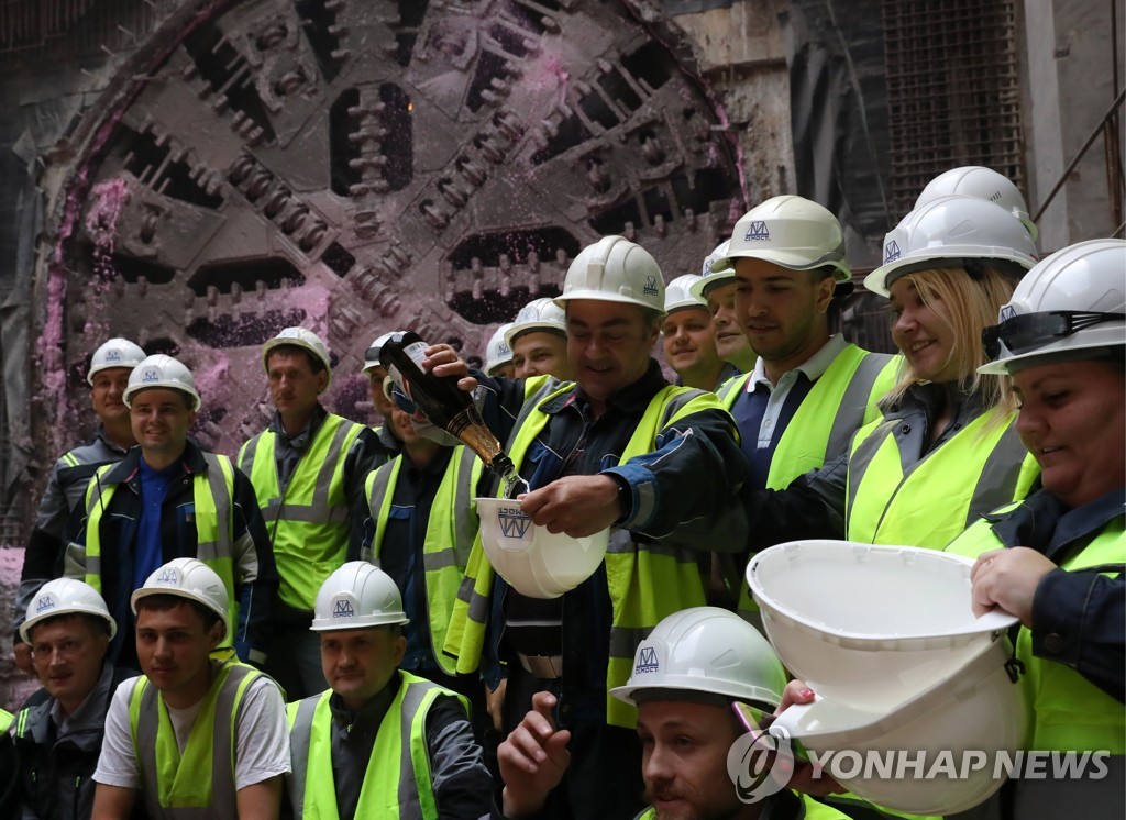 Construction site of Nizhegorodskaya Station of Moscow Underground