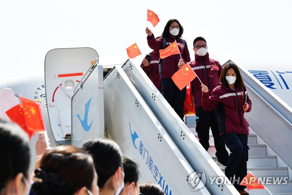CHINA-FUJIAN-FUZHOU-MEDICAL STAFF-RETURN HOME-ARRIVAL (CN)