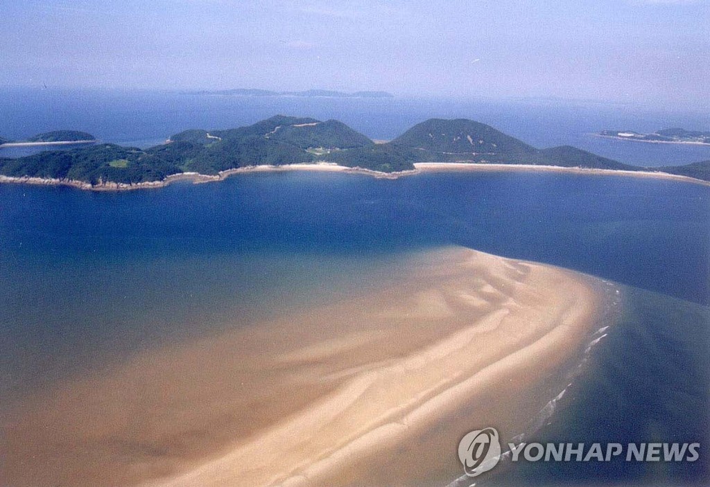 대이작도 풀등 모래섬