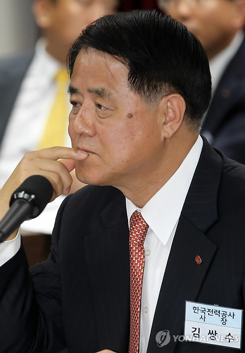 김쌍수 한국전력공사 사장(자료사진)