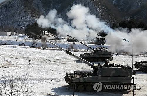 불 뿜는 K-9 자주포