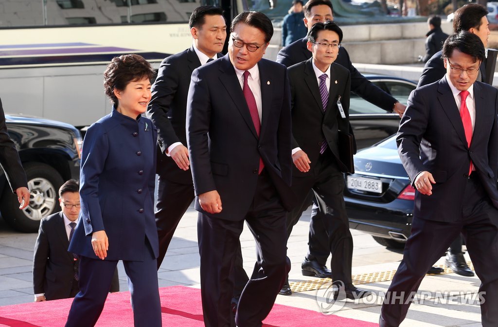 국회 방문한 박근혜 대통령