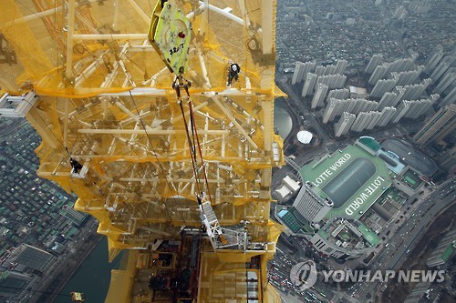 롯데월드타워, '높이는 여기까지'