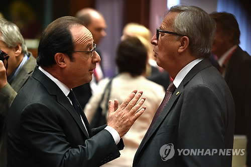 융커, 영어 빼고 불ㆍ독어로만 연설