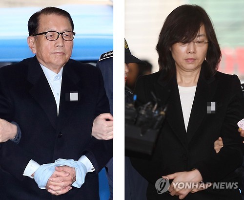 소환되는 김기춘과 조윤선