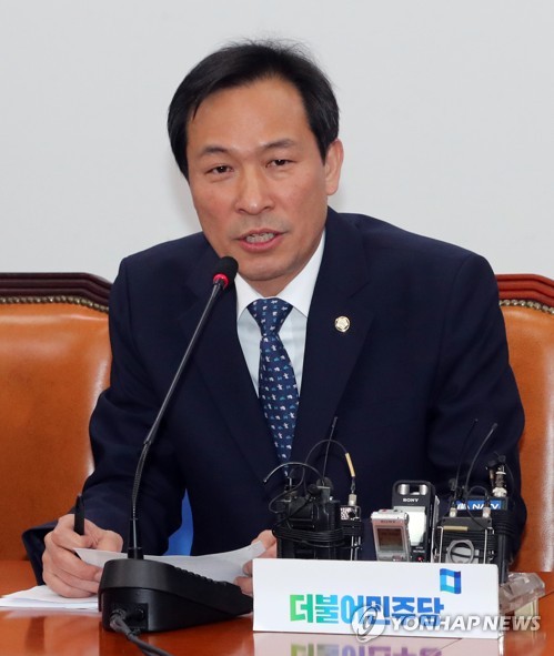 우상호 "오늘은 여당 원내대표 첫날"