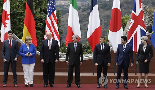 G7 "핵·미사일 포기 않으면 北 제재 강화"