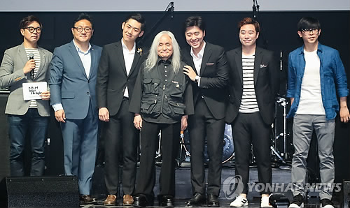 신중현, 후배들과 함께