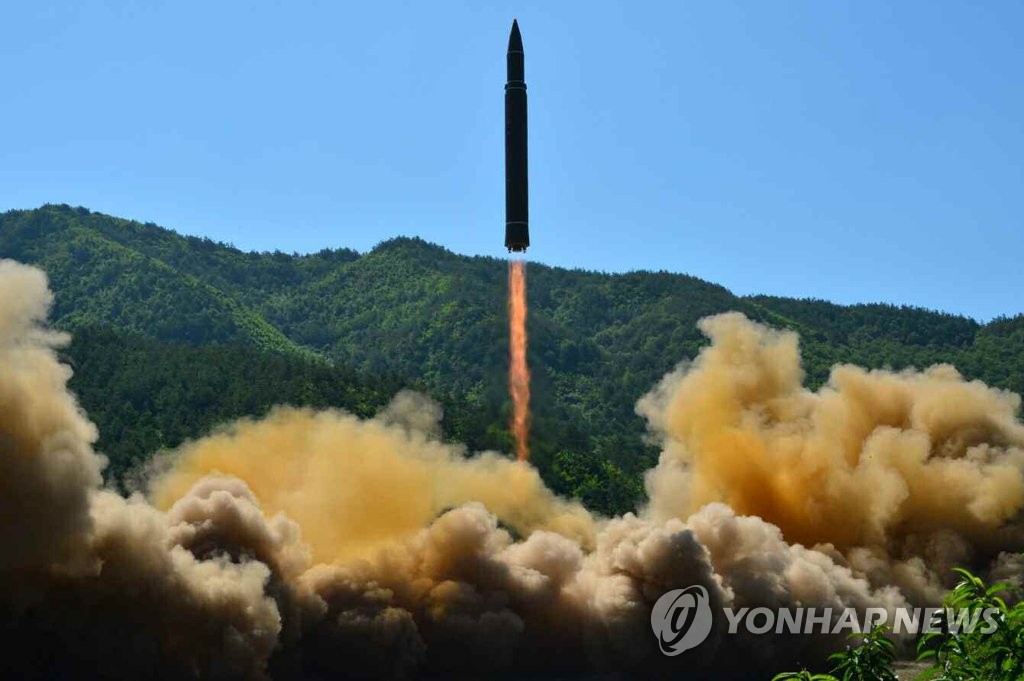 북한이 지난 4일 발사한 대륙간탄도미사일(ICBM) '화성-14호'