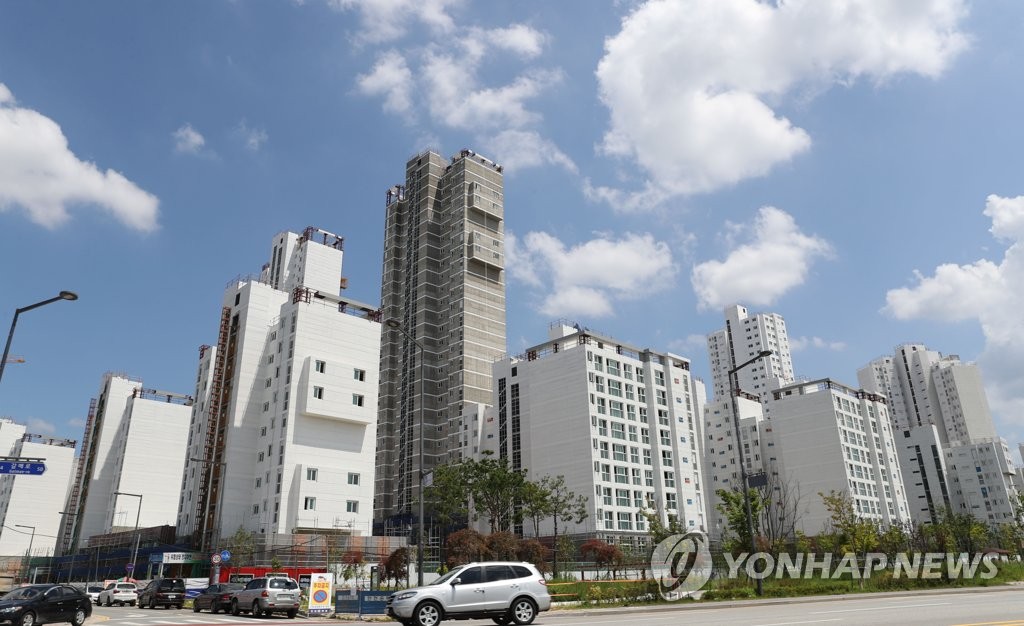 공사 한창인 세종시 아파트