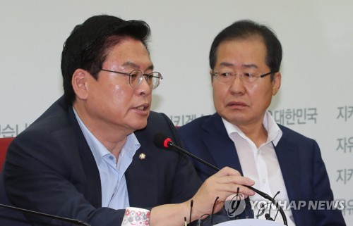 정우택 원내대표, 최고·중진회의 발언