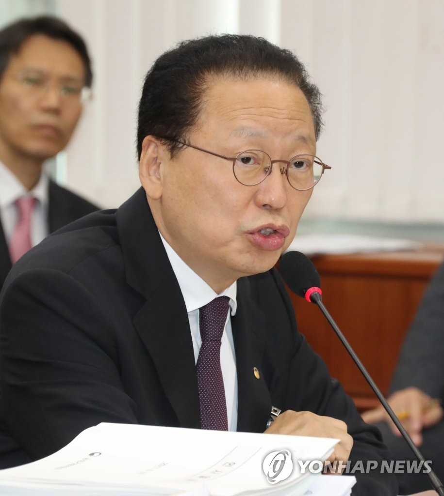 답변하는 금감원장
