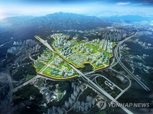 과천지식정보타운 산업용지 조감도