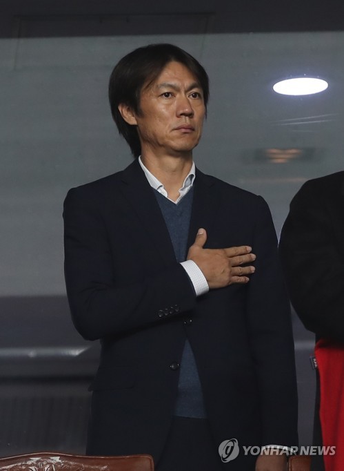 경기장 방문한 홍명보
